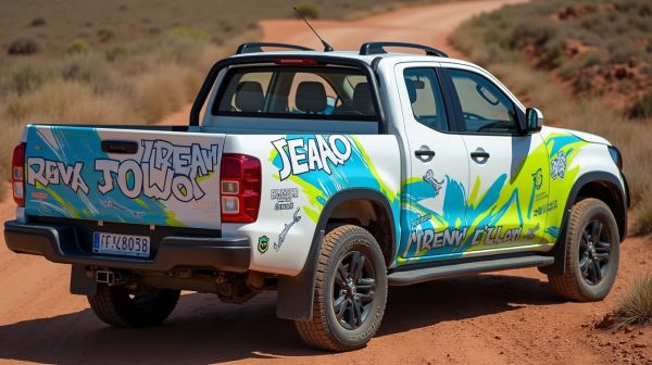 Comment les stickers camionnette attirent l'attention des clients